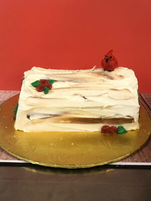 Vanilla Cranberry Yule Log